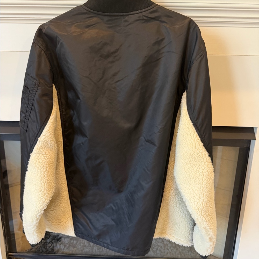 CAbi Charisma Bomber Black and Cream Zip-Up Jacket. EUC - Picture 6 of 7